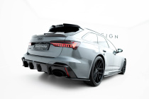 Audi RS6 C8 2019-2023 Kolfiber Bakre Sidoextensions Maxton Design